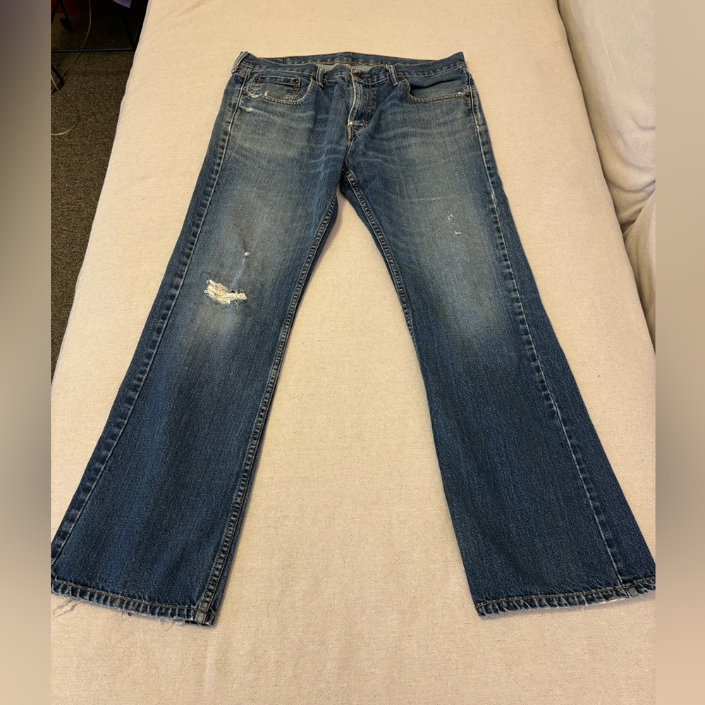 Levi’s 527 Men’s Jeans, 36 x 32, Perfectly Distressed